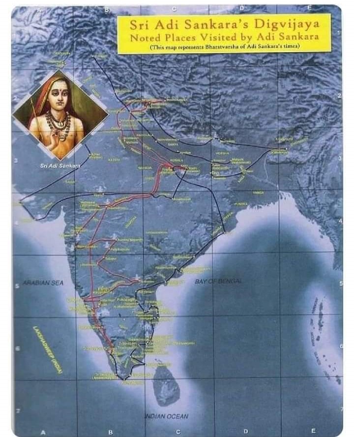 Adi%20Shankara%20travel%20map